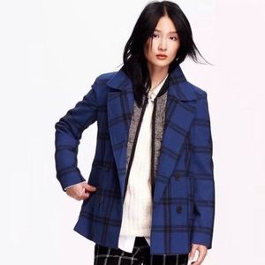 Old Navy Petite Wool-Blend Peacoat